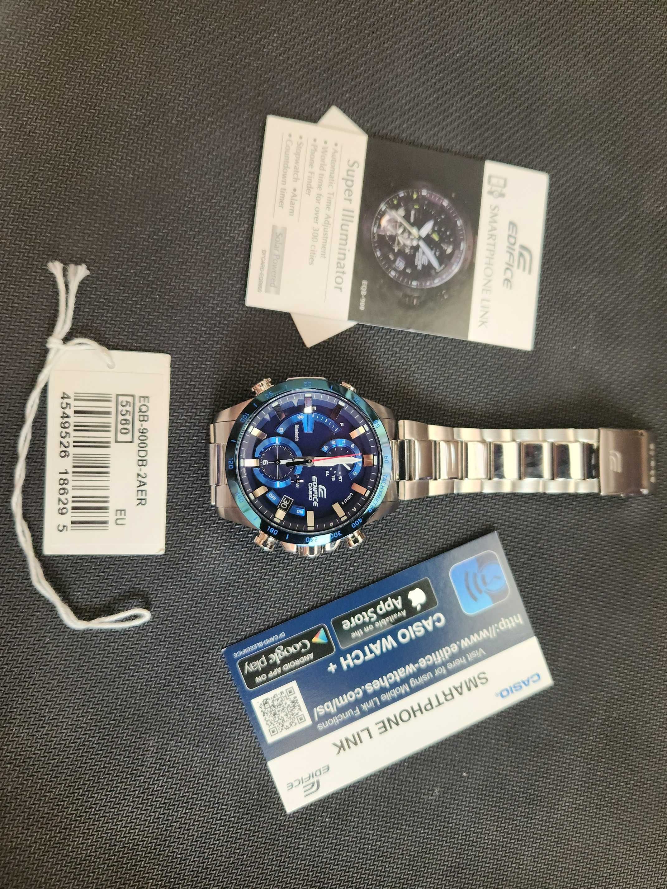 Ceas CASIO Edifice EQB-900 (5560) - Tough Solar, Bluetooth