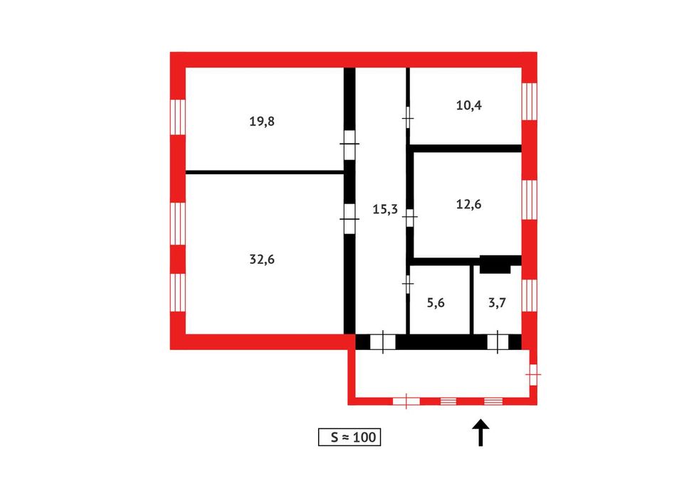 Дом площ.100кв.м Бам