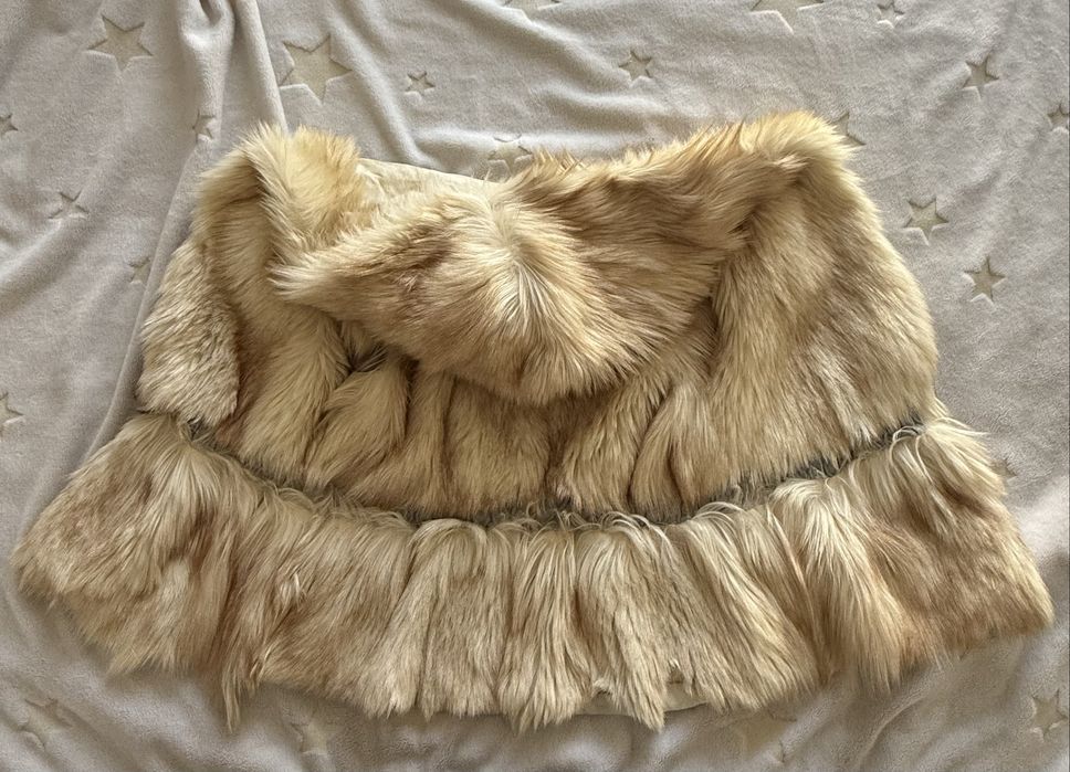 Меховая шуба безрукавка, короткая меховая шубка