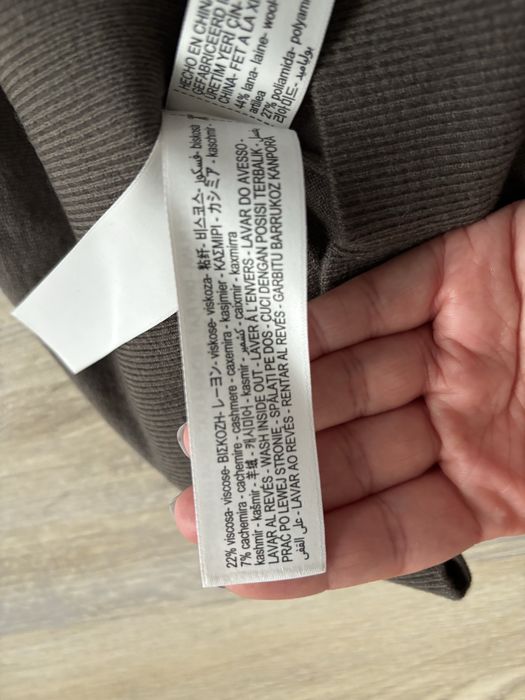 Pulover NOU dama Massimo Dutti Join Life marimea XS culoare maro gri