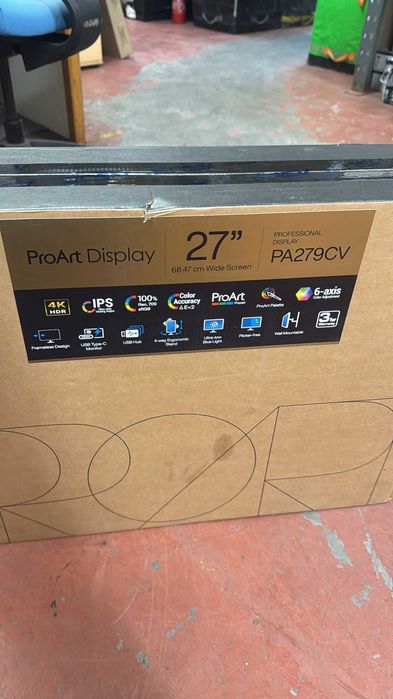 ASUS ProArt Display PA279CV – чисто нов, 27” 4K професионален монитор