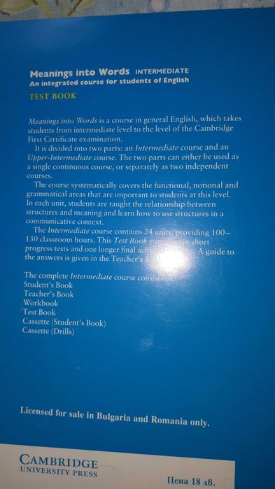 meaning into words - test book