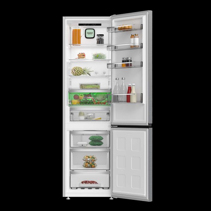 А клас Нов инверторен хладилник/фризер Grundig GKPN36960 XDтъмен инокс