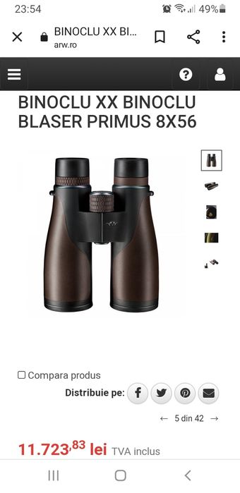 Binoclu Blaser Primus 8x56, nou