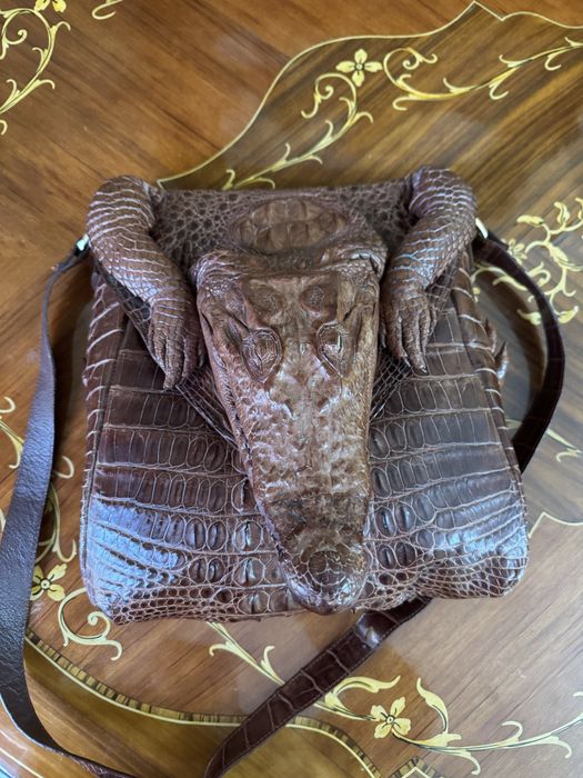 Сумка борсетка крокодил. Эксклюзив