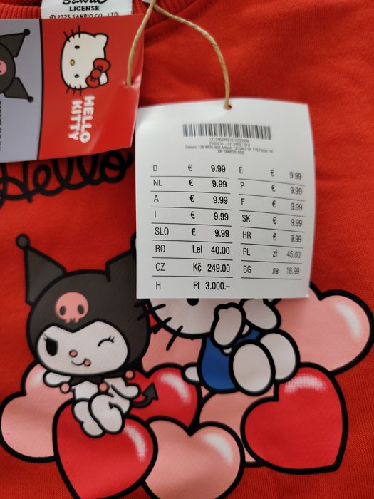 Blugi Hello Kitty 116 și bluză 116