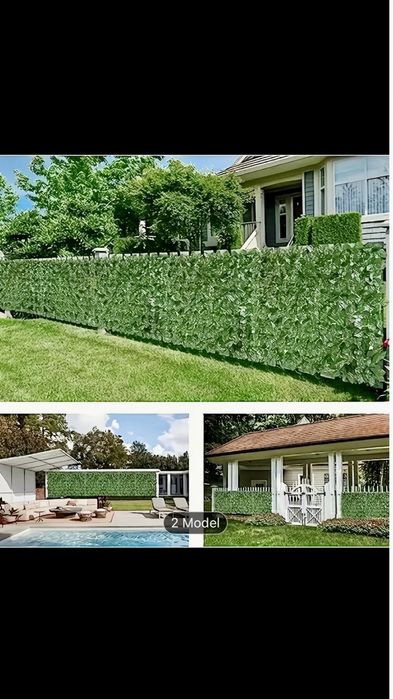 Panou / Gard cu frunze artificiale floral balcon terasa