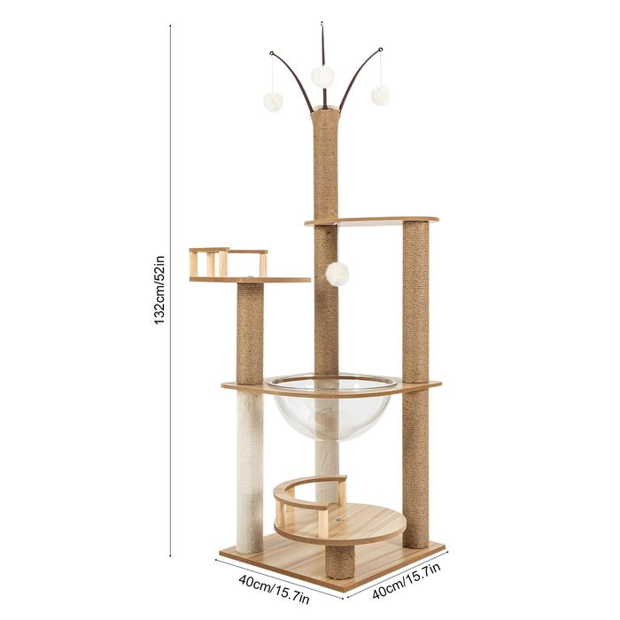 Голяма катерушка за котки къщичка за котки  кула за игра дърво за коте