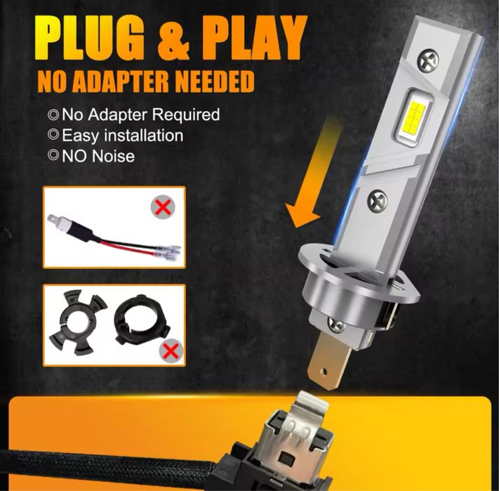 Becuri led H1 H4 H7 H8 h9 H11 -99lei D1S D2S D3S -180 lei