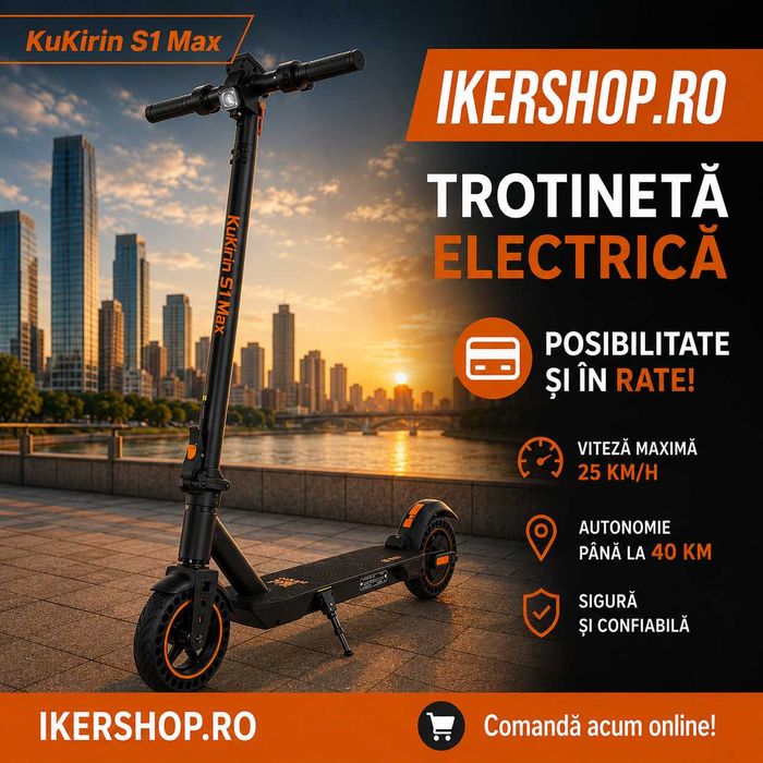 MAGAZIN! Garantie + factura! Trotinete Kukirin G2, G2 Pro, G2 Max, G2 Master, S1 Max - 2026, sigilate din fabrica, posibilitate si in rate