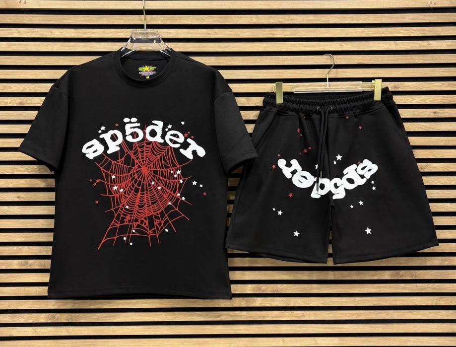 Ново! Sp5der / Chrome Hearts / Essentials / Corteiz / Trapstar / Syna World / Nike Летни Екипи Тениска с къси панталони комплекта лято