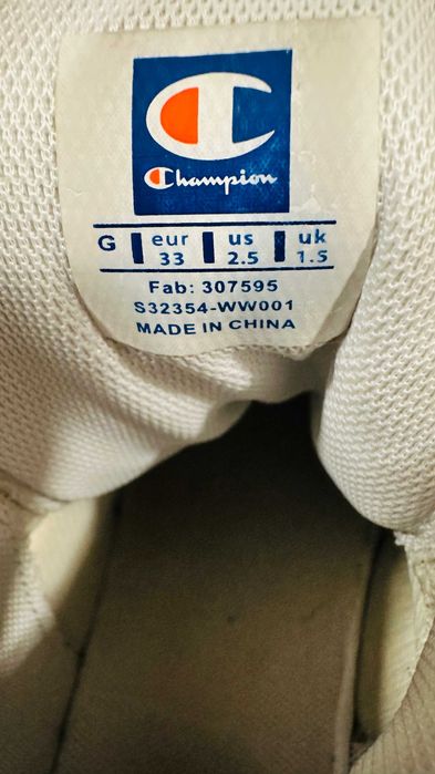 Pantofi sport Champion, fete, baschet, albi, 33