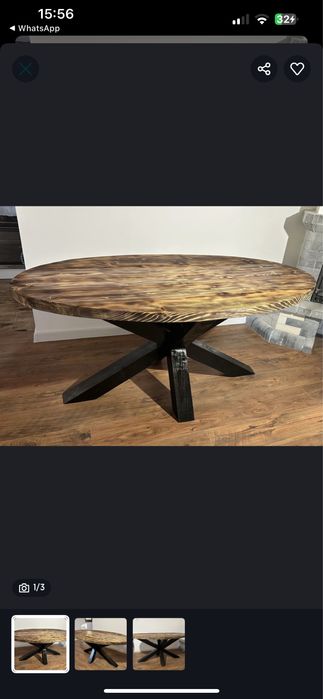 Ofer spre vanzare 2 mese din lemn masiv