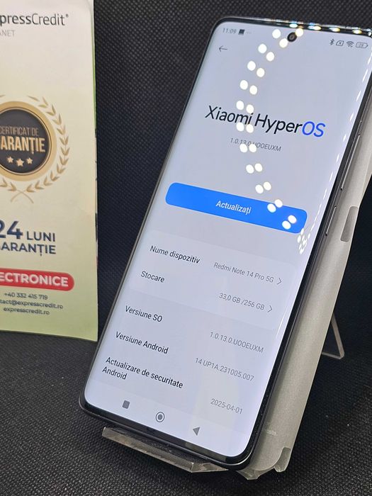 Telefon Xiaomi Redmi Note 14 Pro 5G (50000 AG 11 Piata Nicolina) 2 ani garantie!
