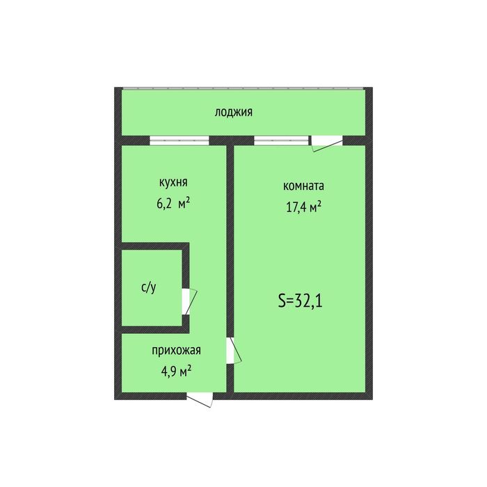 Продажа 1-комнатной квартиры