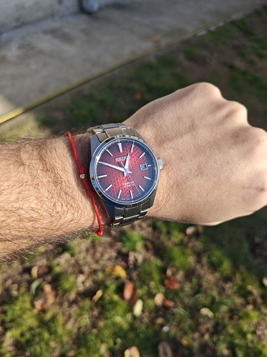 Seiko Presage Sharp Edge Crimson Red SPB227
