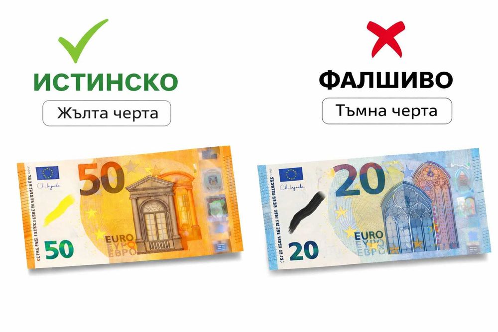 Маркер за проверка на фалшиви пари, банкноти, евро, лева