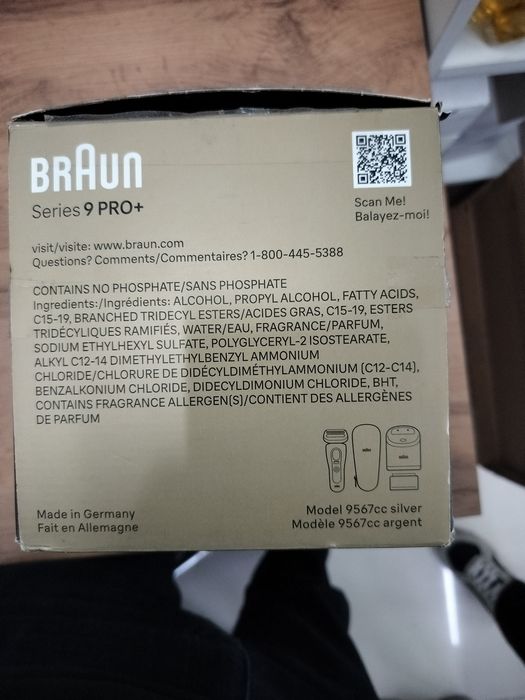 Электробритва Braun Series 9 PRO+ 9567cc сеточная от аккумулятора