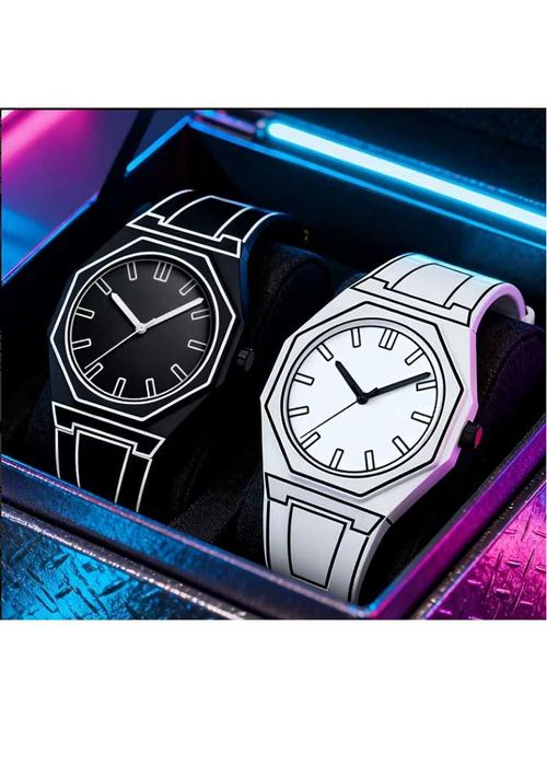 Ceas de mana nou, curea din silicon, afisaj analog