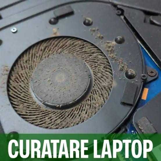 Curățare laptop, schimbare pastă termoconductoare, upgrade SSD/RAM/Baterie/WIFI Card în București