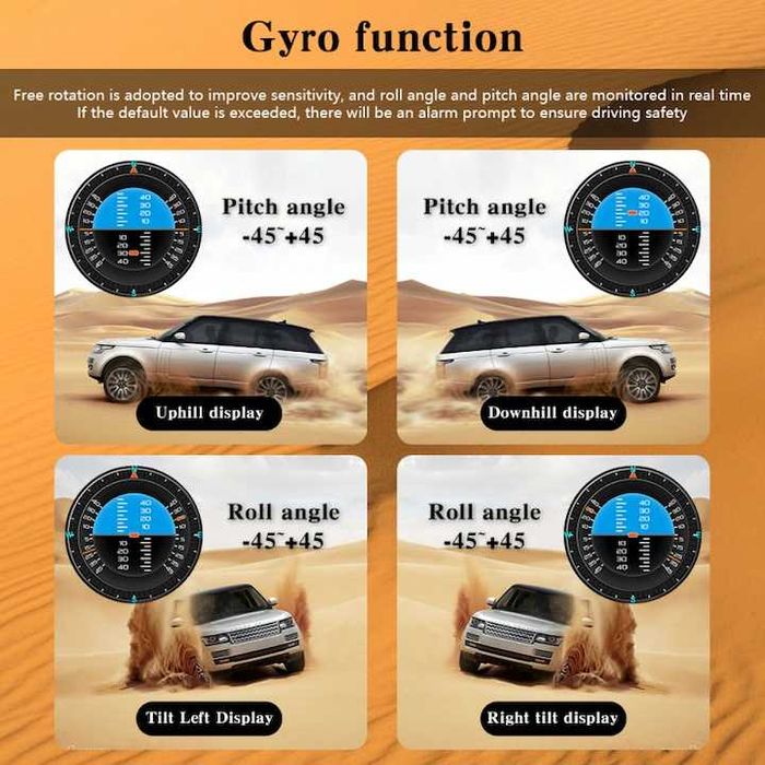 Head Up Display OBD 2 +GPS