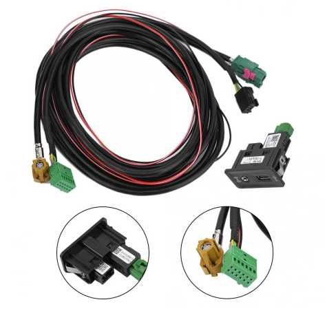 Mufa USB-AUX+ cablaj carplay,android auto-AppConnect vw,skoda