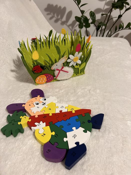 puzzle iepuras /cos din pasla.