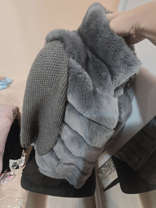 Haină blană naturală chinchilla