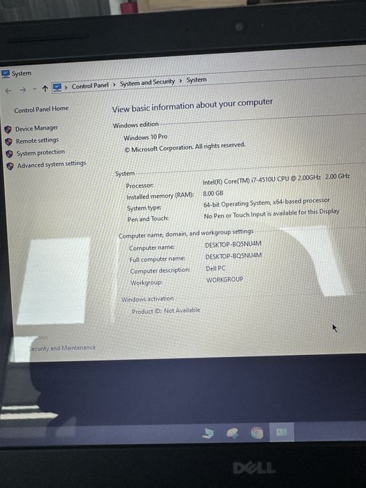Лаптоп Дел Dell laptop
