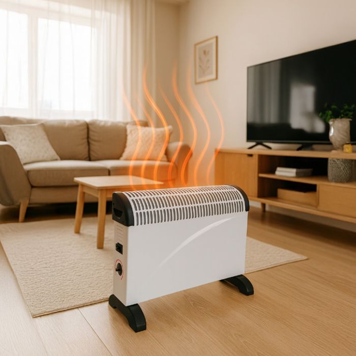 Електрически конвектор 2000 W с термостат – Енергийно ефективен и тих