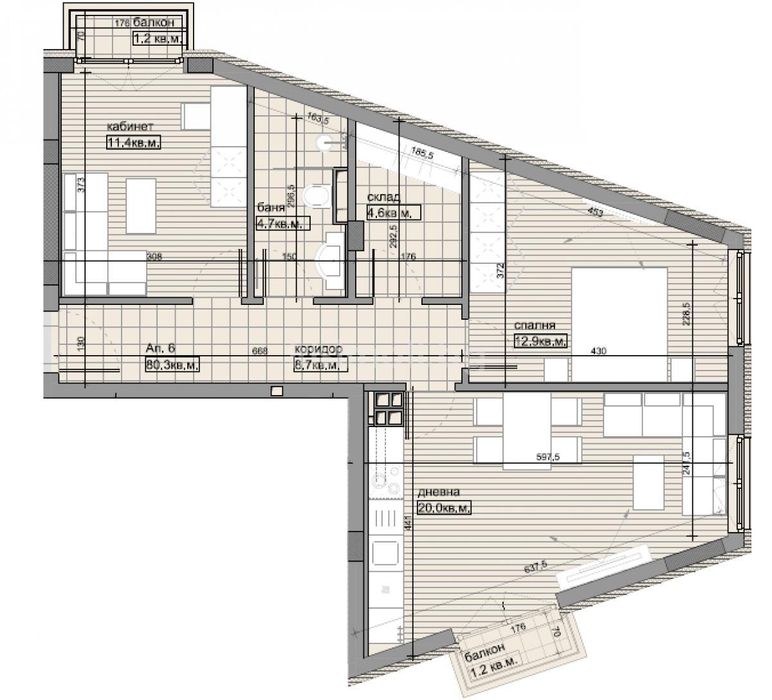 Продава се Тристаен апартамент в София, Овча купел - 91 кв.м за 1539 €/кв.м - Снимка #3