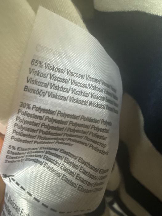 Cardigan cu fermoar, dungi alb-bleumarin