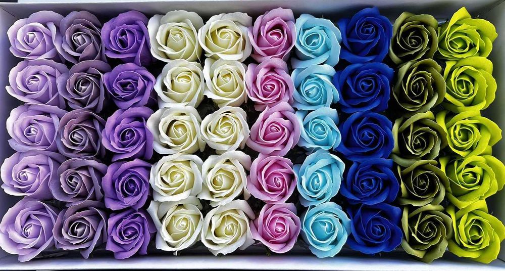 ПРОМОЦИЯ! Сапунени рози 50 броя в кутия