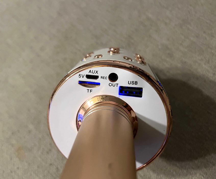 Microfon karaoke wireless WS 858 bluetooth boxa integrata