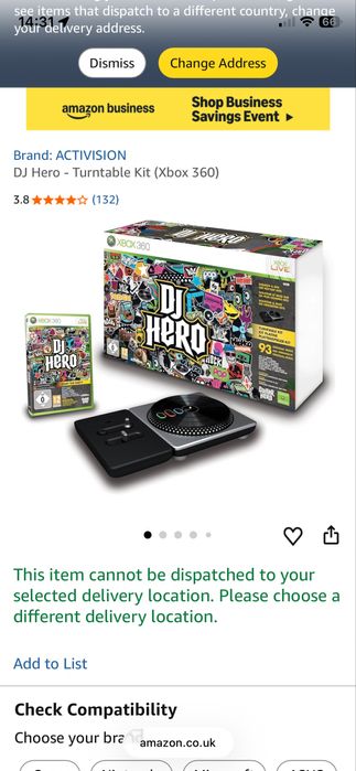Xbox 360 Wireless Controller DJ Hero/ Китара