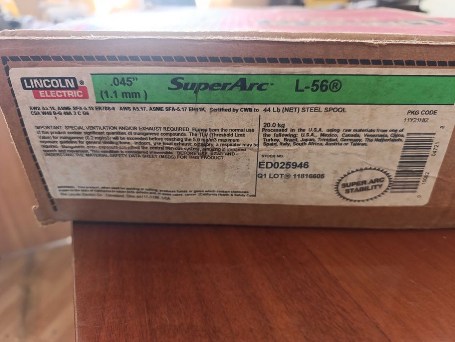 Сварочная проволока омедненная 1,1мм также как 1,2мм