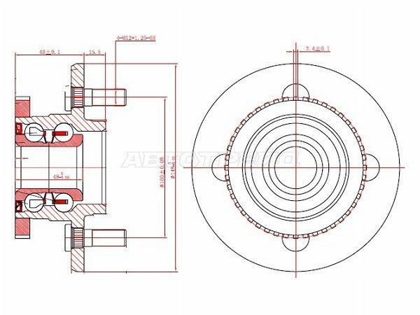 Ступичный узел Nissan Ad