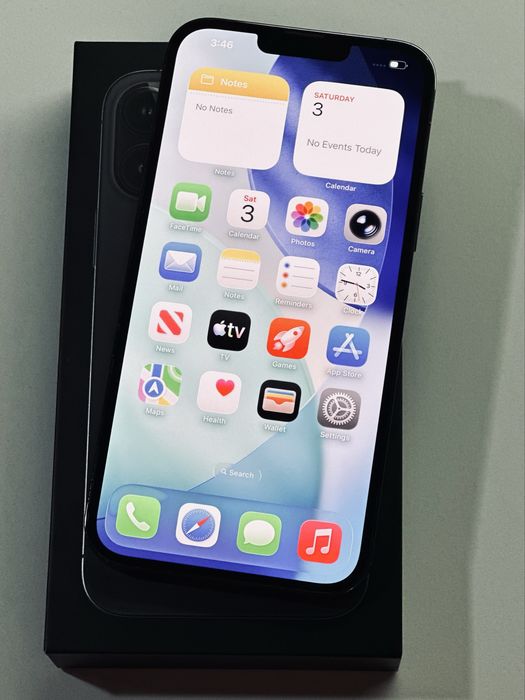 iPhone 13 ProMax Grey 94% battery