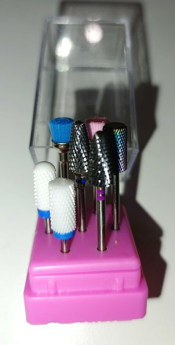 Сет 7 броя фрези и накрайници- твърд метал, керамични и четки