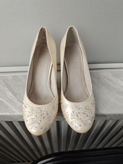 Туфли свадебные цвет айвори