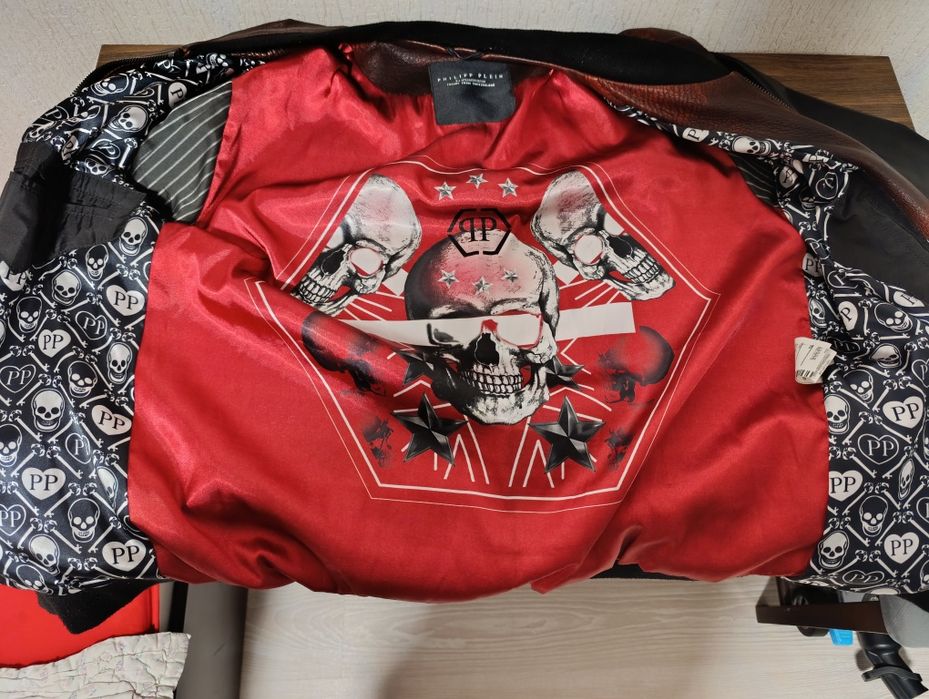 Кожено яке модел размер L