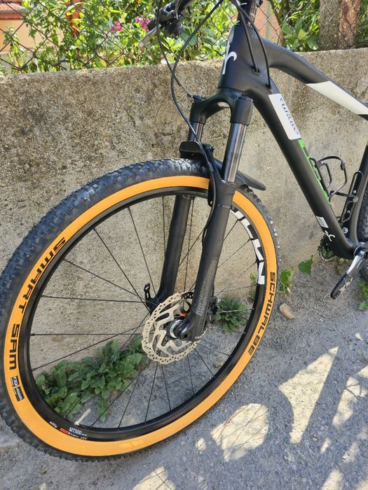 Карбонов XC велосипед цола Wilier 1x12 NX Като нов Проходни оси Rockshox Recon