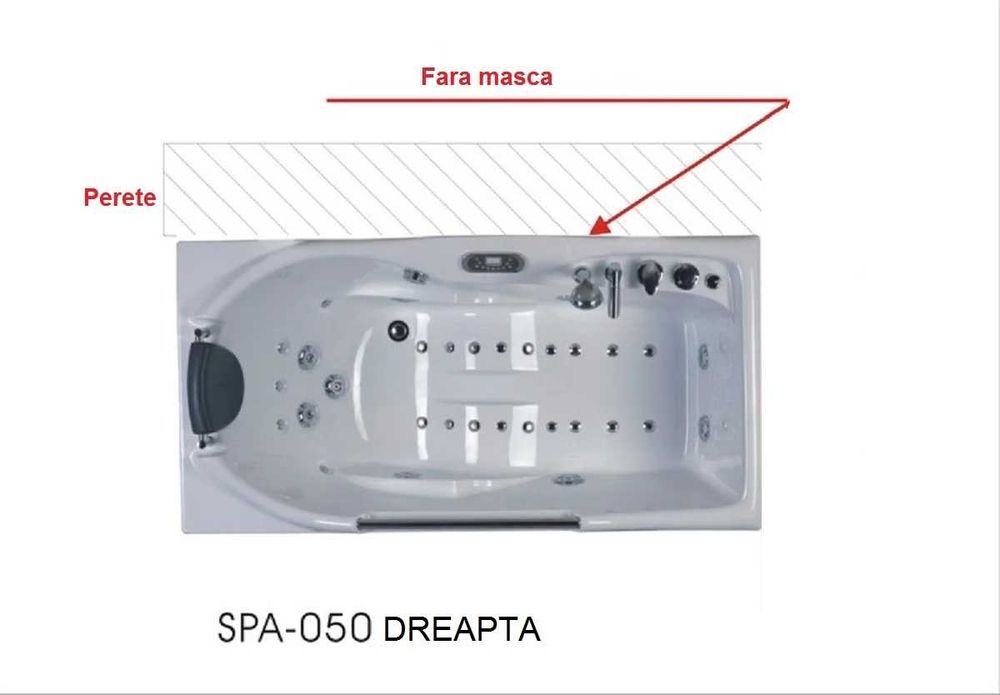Cada Cu Hidromasaj SPA-050 Dreapta