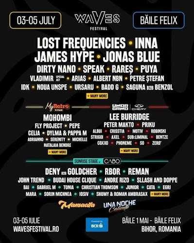 Vând două bilete la Waves Festival weekendul acesta
