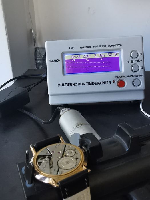 Ceas Alben De Luxe Jumbo - Manual, 37 mm-Funcționează Excelent!