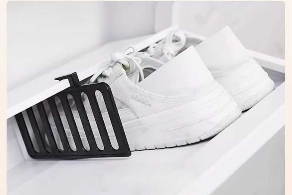 Узкий настенный стеллаж для обуви/округлённые углы/аккуратность