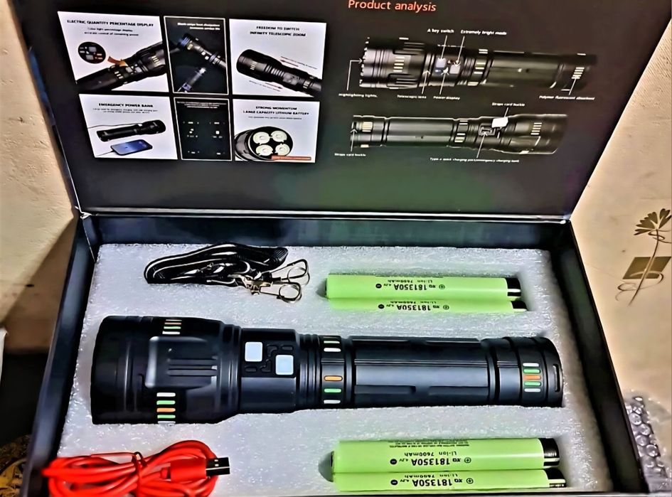 Мощный прожектор фонарь