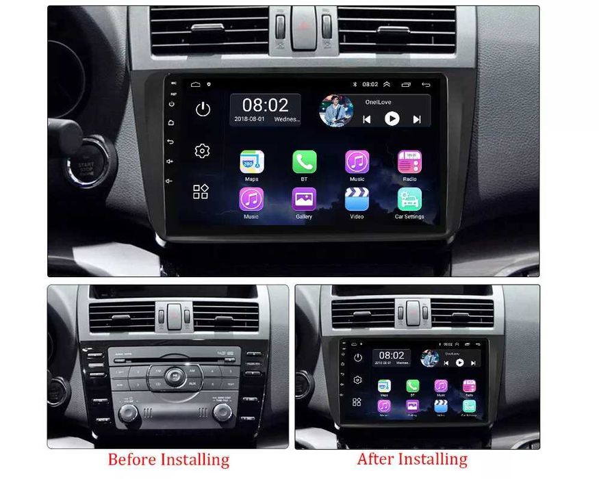 NAVIGATIE Android 14 Mazda 6 2008 - 2013 1/8 Gb Waze CarPlay + CAMERA