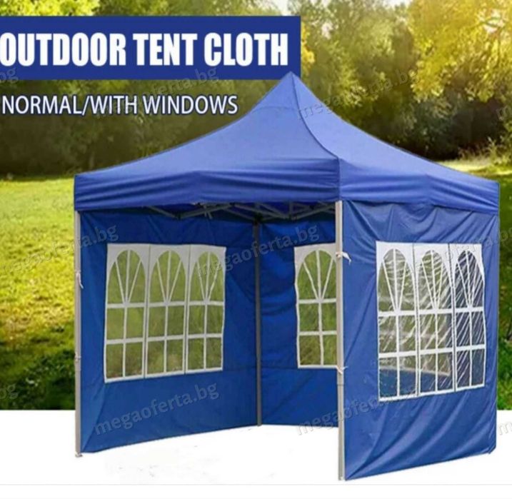 Страници с прозорци 9м. за шатра, завеса за шатра хармоника