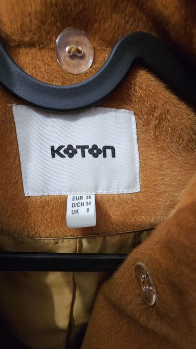 Palton Koton, muștar, M